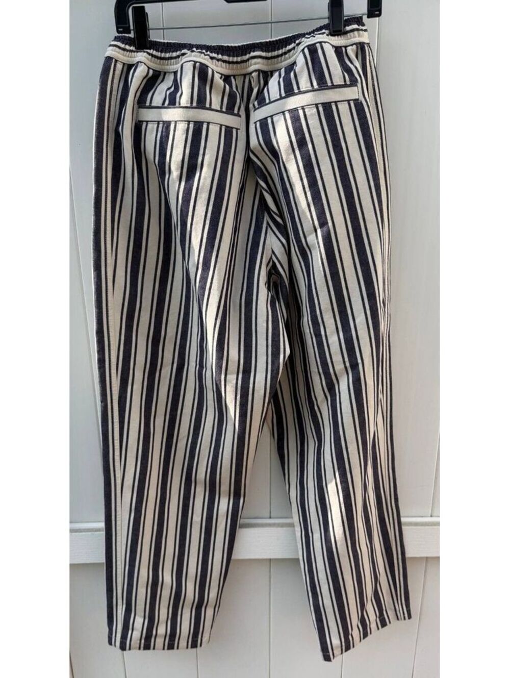 ORLEBAR BROWN Sonoran Striped Cotton-Canvas Drawstring Trousers Size 32 - Picture 3 of 9